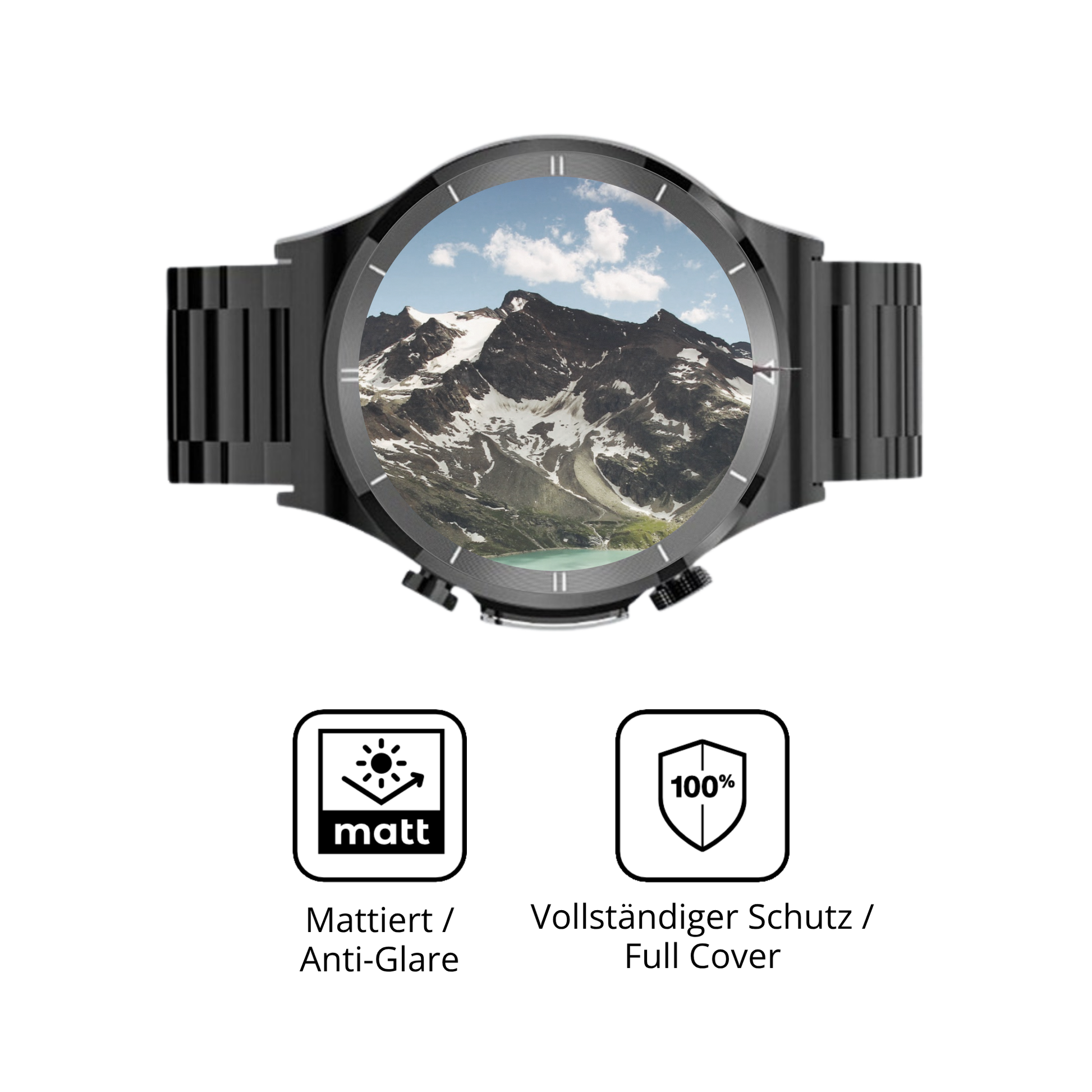 Flexible TPU-Folie passend zugeschnitten für Fanttik Smartwatch 1.39 Zoll, vollständige Abdeckung