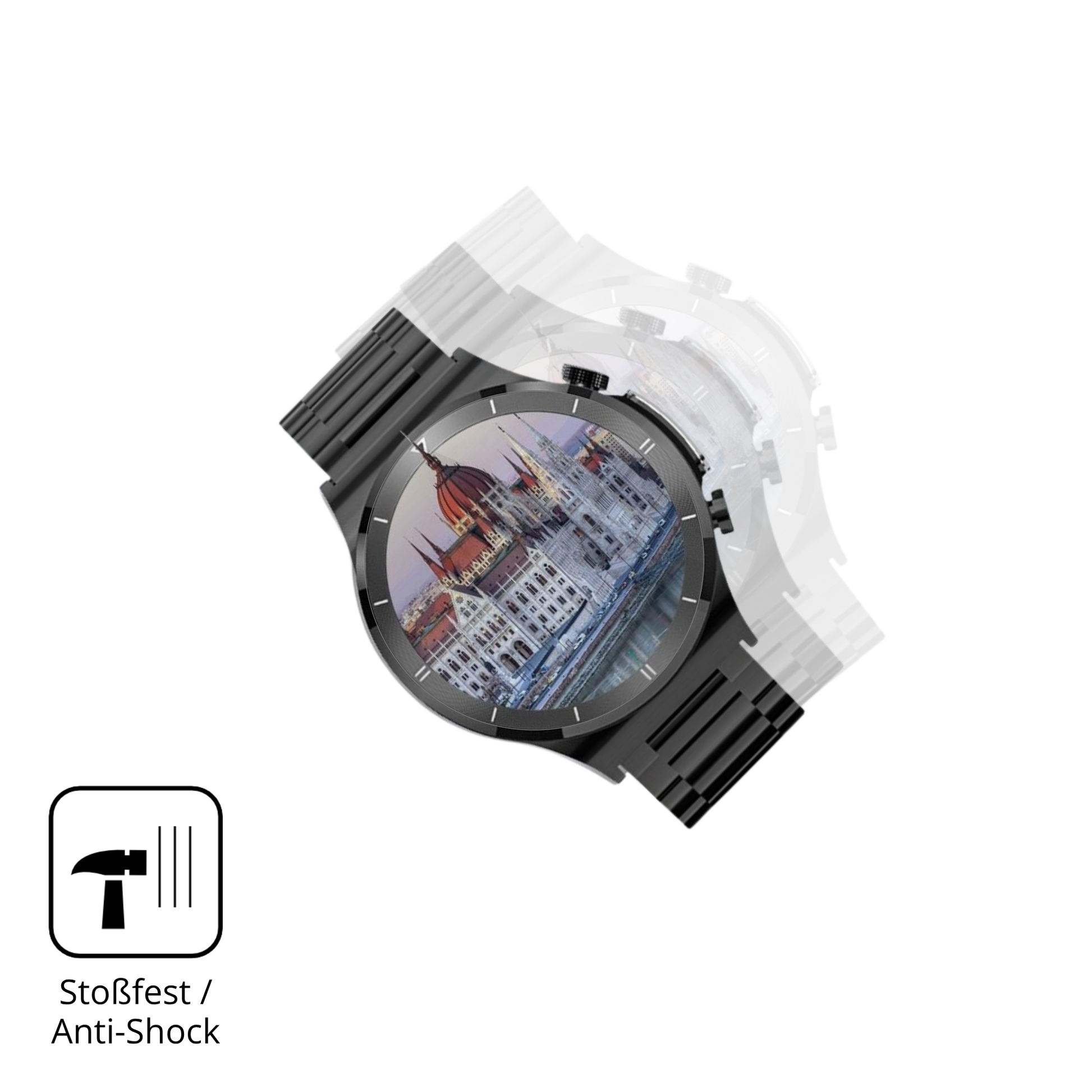 Schutz gegen Kratzer auf dem Fanttik Smartwatch 1.39 Zoll Glas durch Schlüssel oder Ähnliches