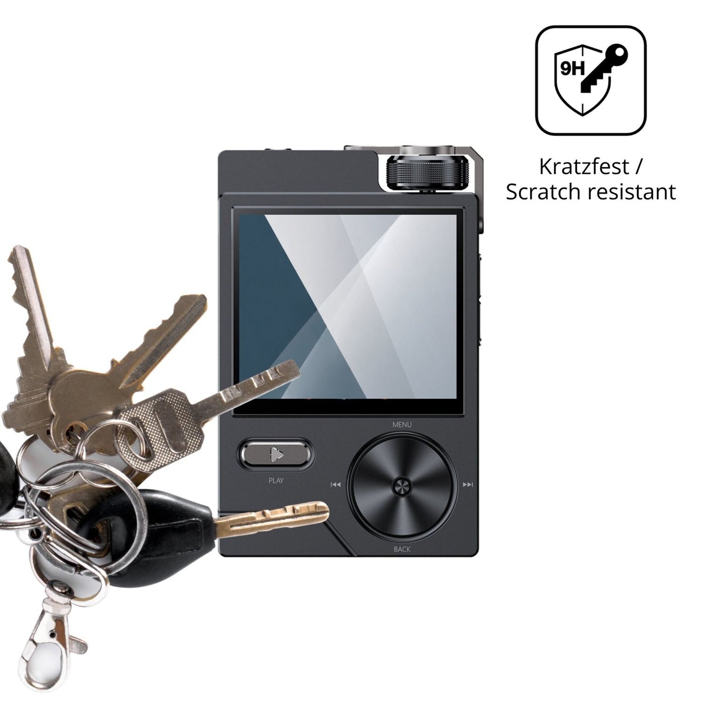 dipos Displayschutz für Fanvace F30, transparente Oberfläche, perfekte Passform auch für die Rundungen