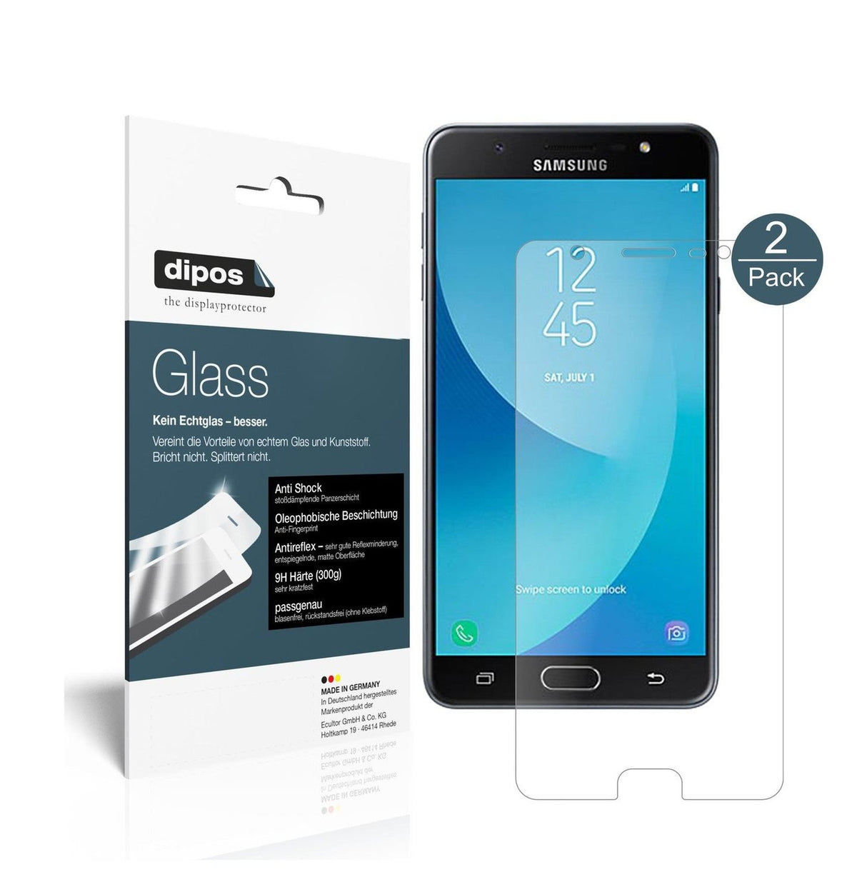 dipos 2x 9H Matte Screen Protector for Samsung Galaxy J7 Max