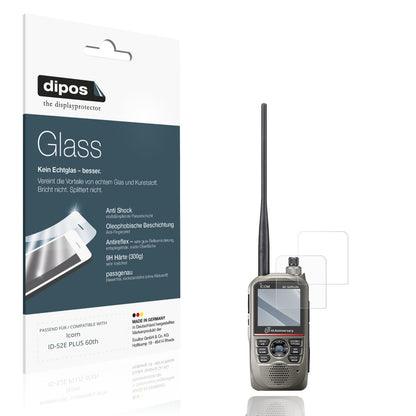 2x Screen Protector for Icom ID-52E PLUS 60th matte Flexible Glass 9H dipos