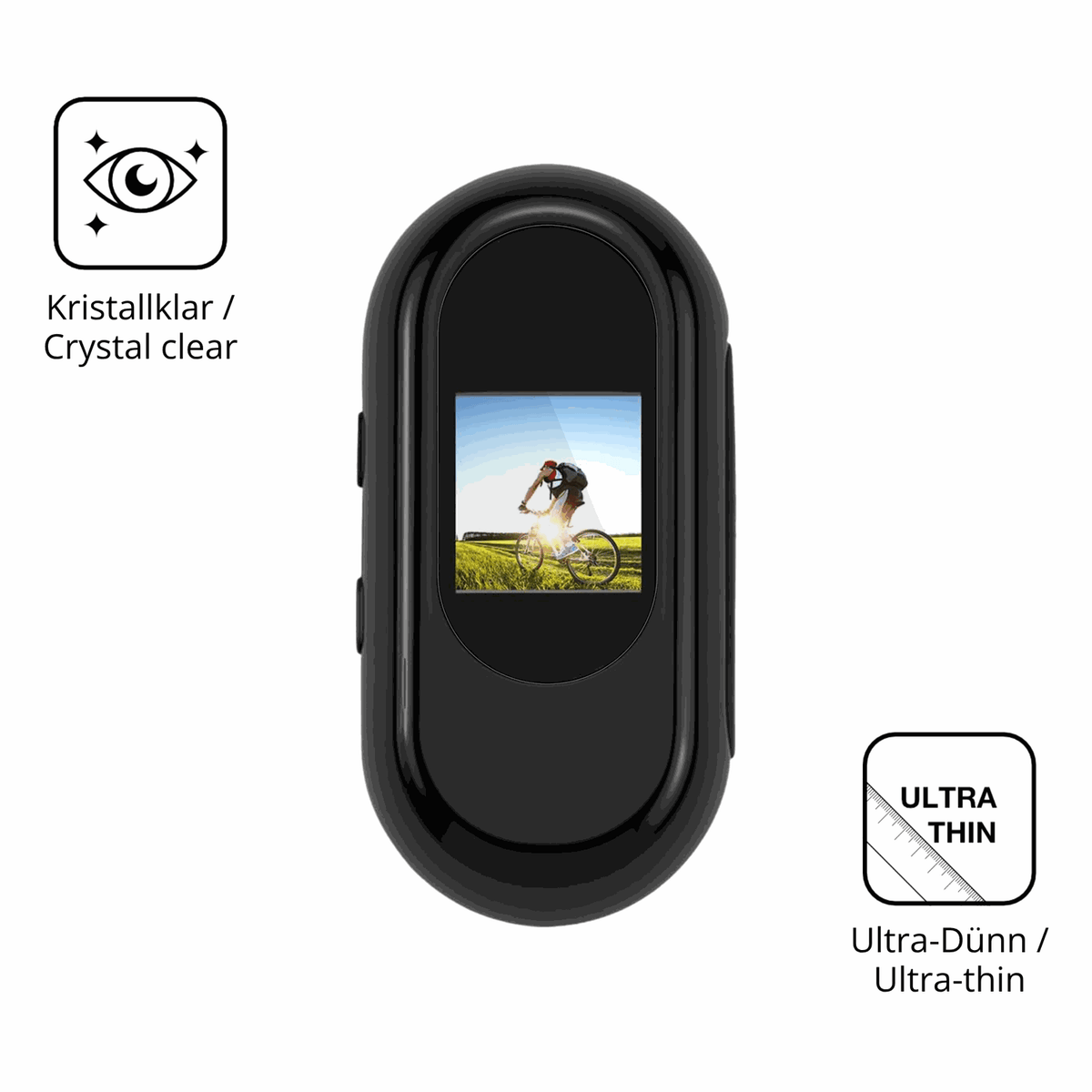 4x Screen Protector for Feelhap YXJ001 Body-Cam Protection Crystal Clear dipos