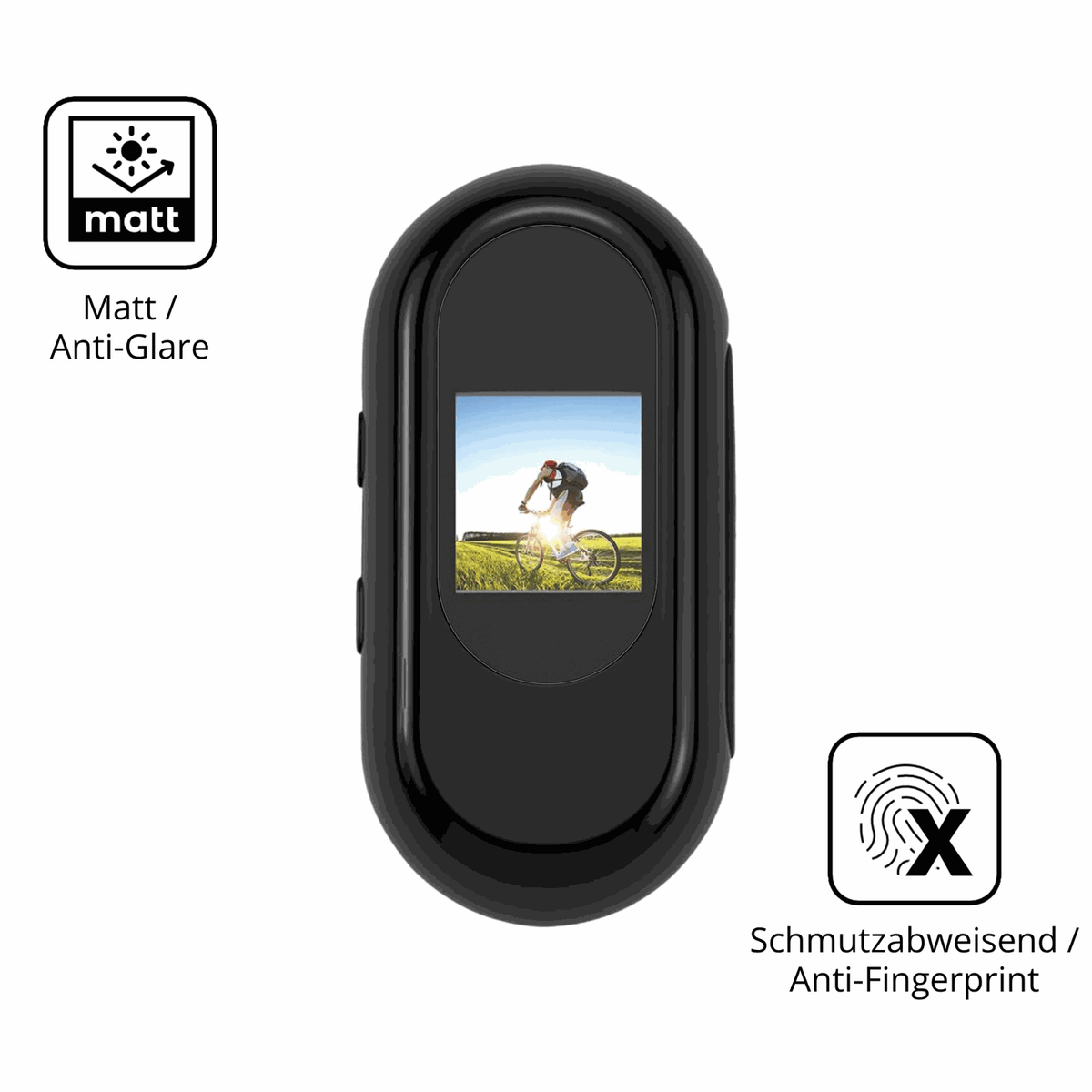 2x Screen Protector for Feelhap YXJ001 Body-Cam matte Flexible Glass 9H dipos