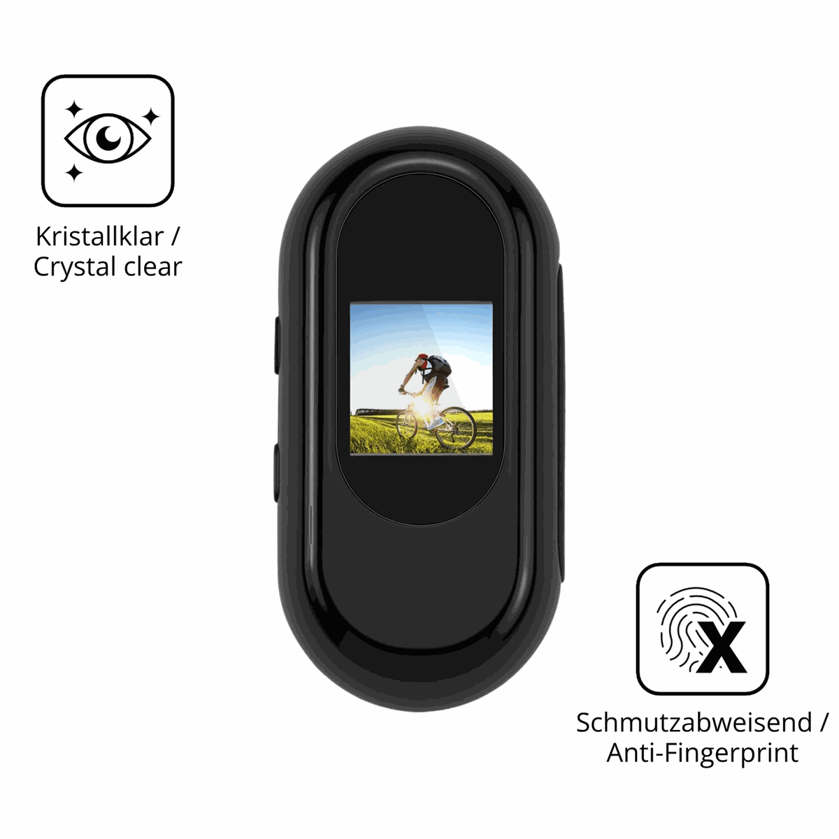 2x Screen Protector for Feelhap YXJ001 Body-Cam Flexible Glass 9H dipos