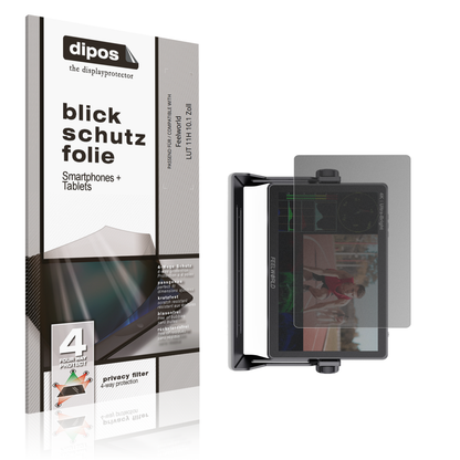 Blickschutzfolie von dipos passend für Feelworld LUT 11H 10.1 Zoll, präziser Zuschnitt und blasenfrei montiert
