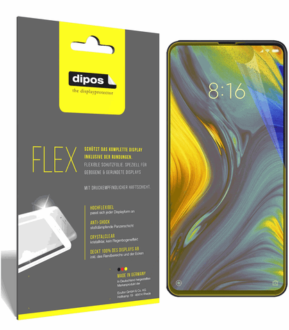 3x Full Cover Screen Protector for Xiaomi Mi Mix 3 – Covers Curved Edges | dipos