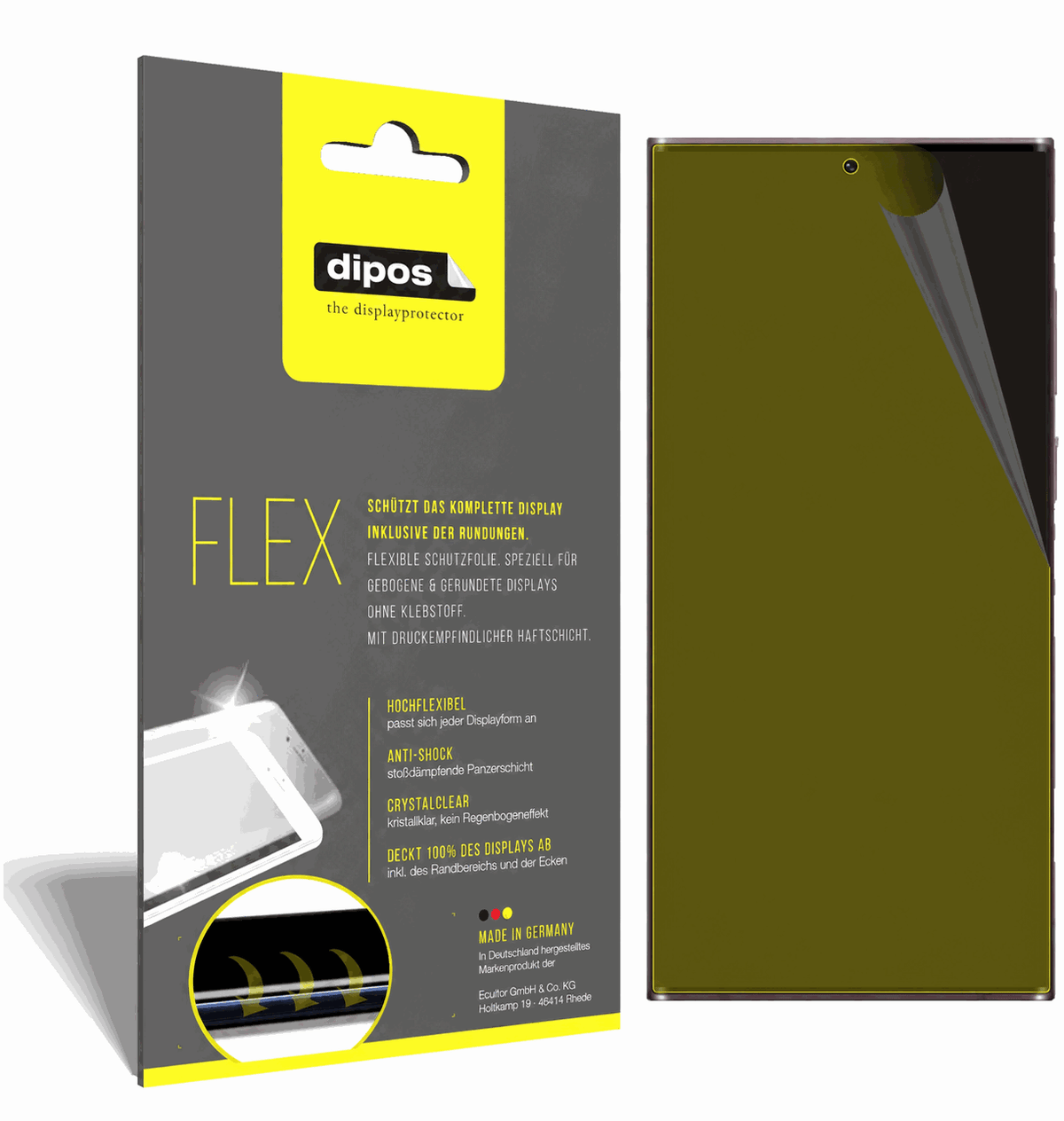 2x Screen Protector for Samsung Galaxy S22 Ultra Protective Film covers 100%