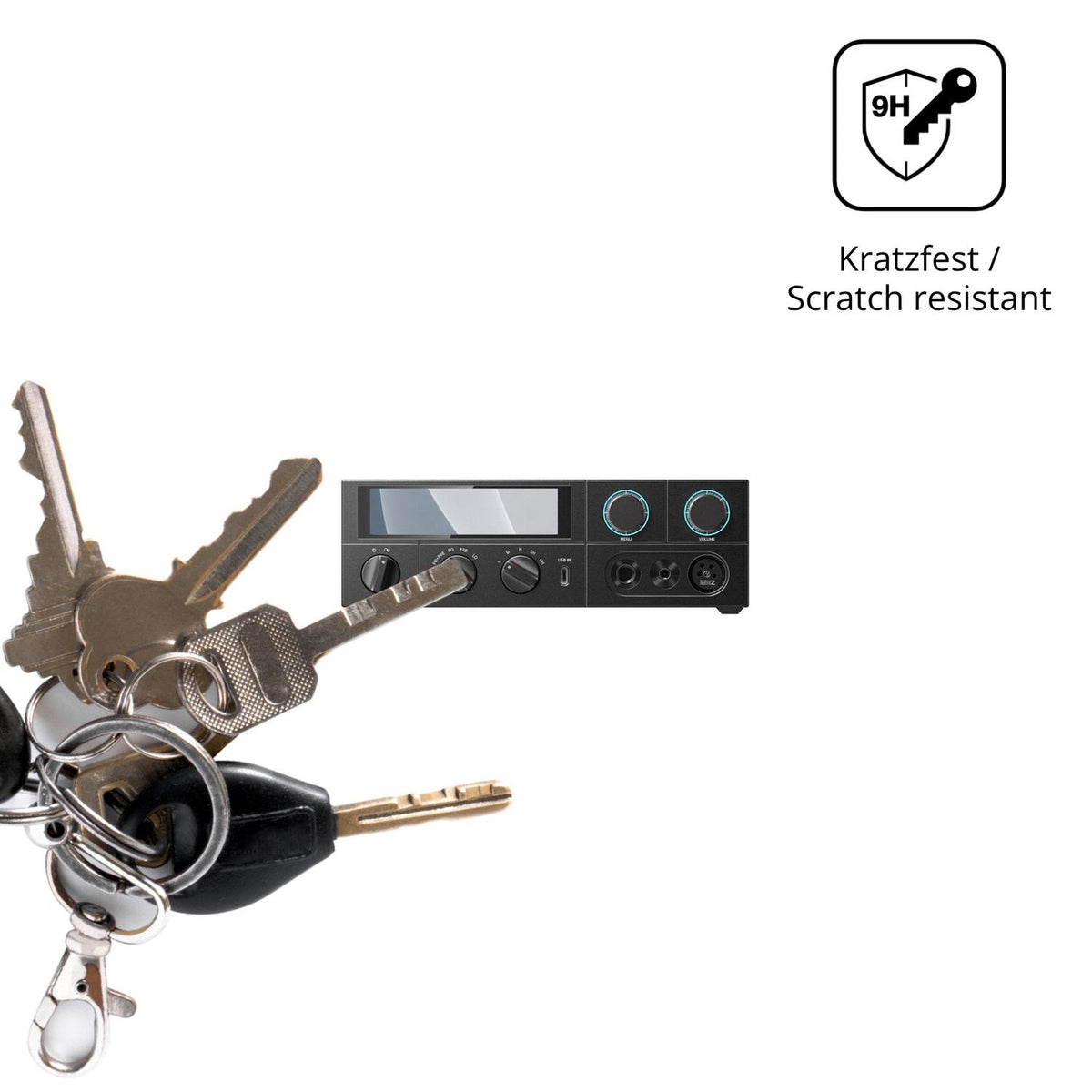 dipos Displayschutz für FiiO K15, mattierte Oberfläche, robuste Festigkeit und perfekte Passform