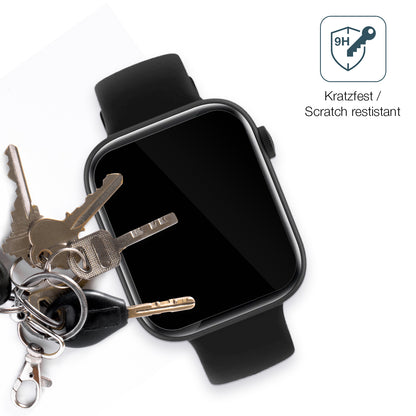 dipos Displayschutz für Fireboltt Ring 3, transparente Oberfläche, perfekte Passform auch für die Rundungen