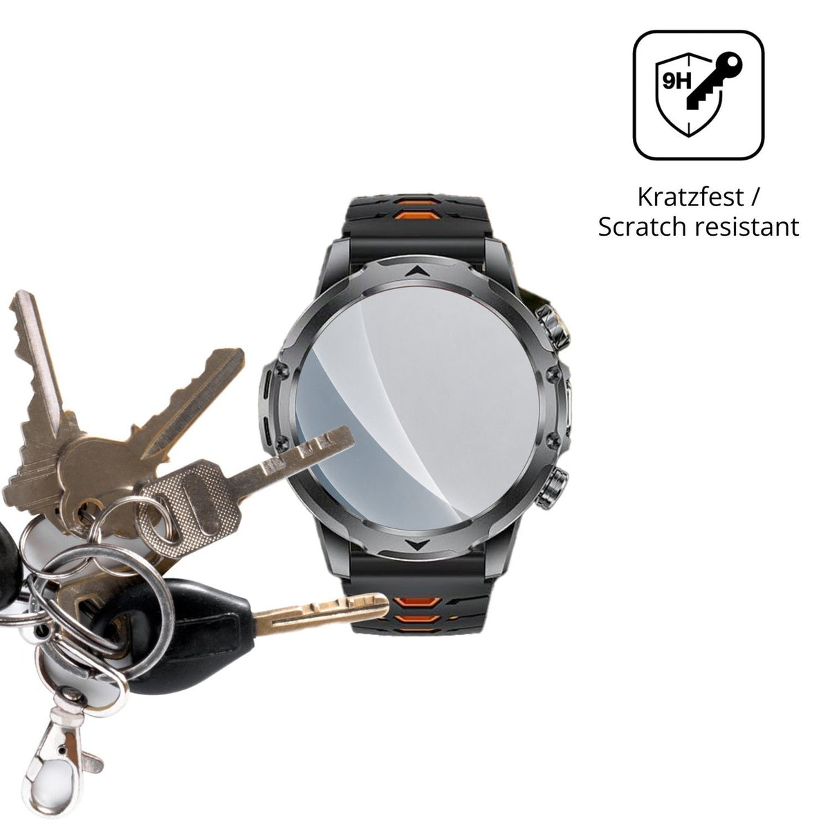 dipos Displayschutz für FITFLEX EF23-F, mattierte Oberfläche, robuste Festigkeit und perfekte Passform