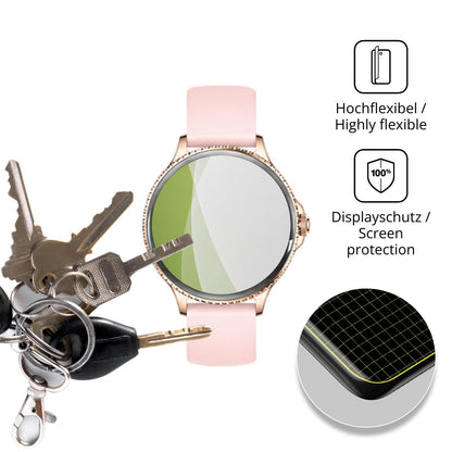 dipos Displayschutz für Fitonme I225, transparente Oberfläche, perfekte Passform auch für die Rundungen