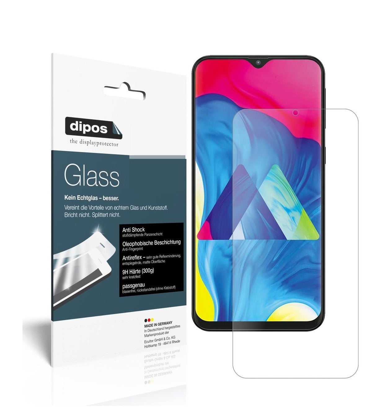 Screen Protector for I Samsung Galaxy M10 I matte I Flexible Glass 9H dipos