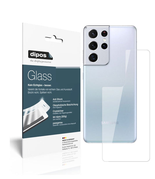 9H Clear Back Protector for Samsung Galaxy S21 Ultra – Shatterproof, Crystal Clear | dipos