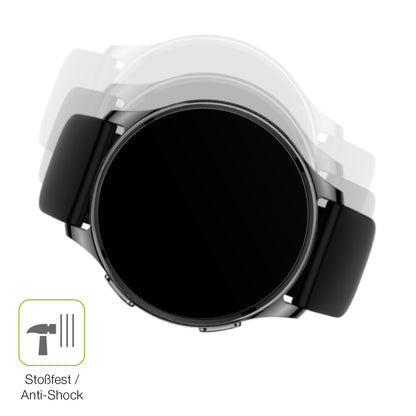 Schutz gegen Kratzer auf dem Amazfit Pop 3r Glas durch Schlüssel, Stöße gegen die Tischkante oder Stürze