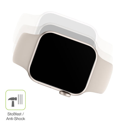 Schutz gegen Kratzer auf dem Apple Watch SE 2. Generation GPS 40mm Glas durch Schlüssel, Stöße gegen die Tischkante oder Stürze