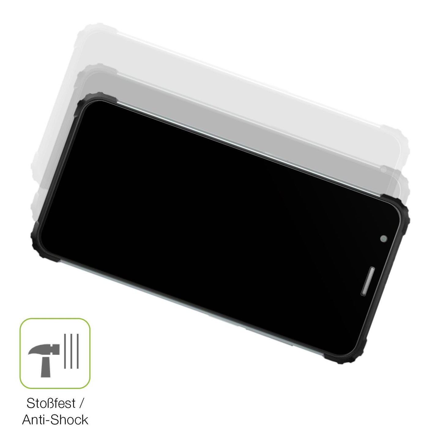 Schutz gegen Kratzer auf dem Blackview BV6600E Glas durch Schlüssel, Stöße gegen die Tischkante oder Stürze