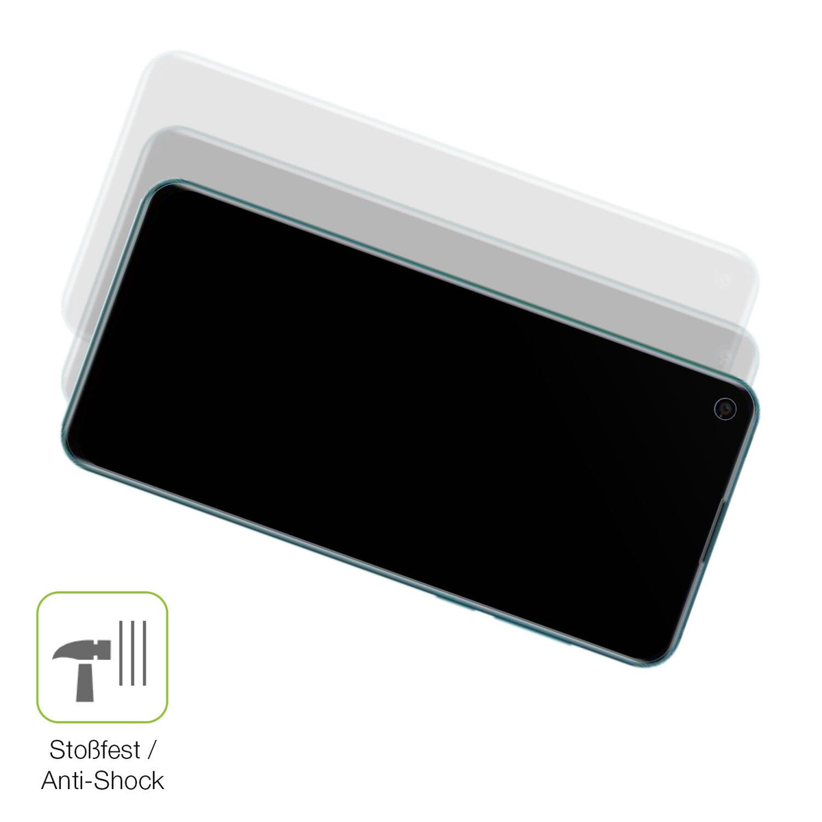 Schutz gegen Kratzer auf dem Coolpad Cool S Glas durch Schlüssel, Stöße gegen die Tischkante oder Stürze