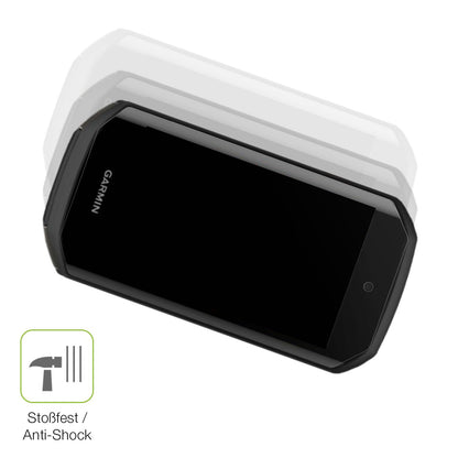 Schutz gegen Kratzer auf dem Garmin Edge 1050 Glas durch Schlüssel, Stöße gegen die Tischkante oder Stürze