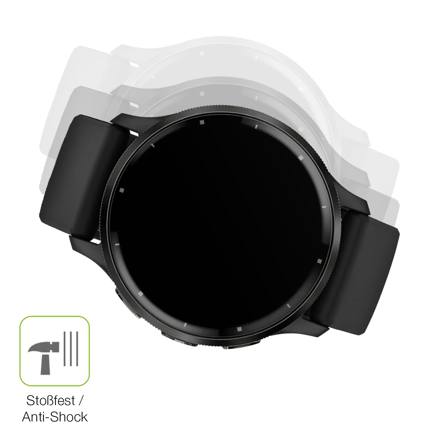 Schutz gegen Kratzer auf dem Garmin Venu 3 Glas durch Schlüssel, Stöße gegen die Tischkante oder Stürze