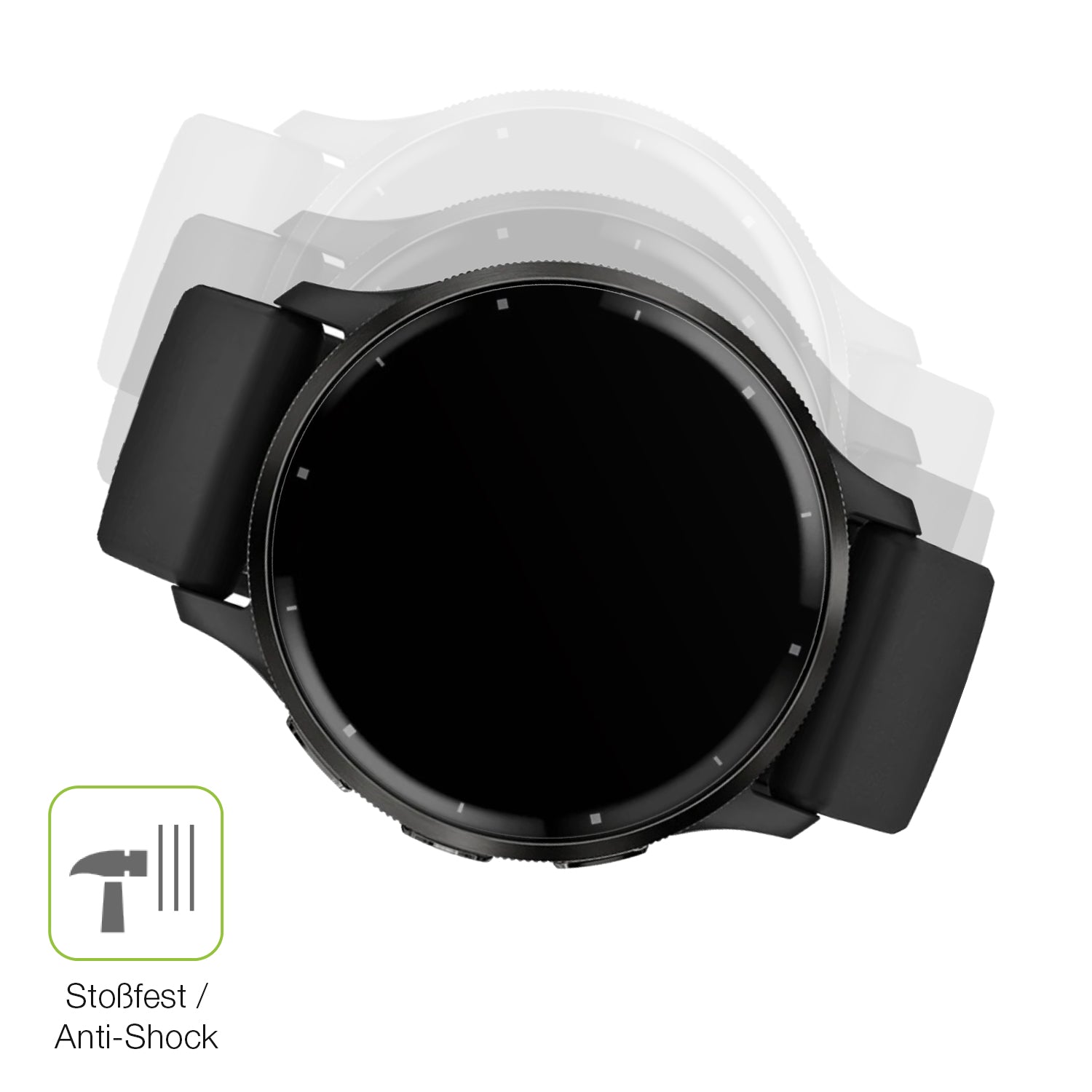 Schutz gegen Kratzer auf dem Garmin Venu 3 Glas durch Schlüssel, Stöße gegen die Tischkante oder Stürze