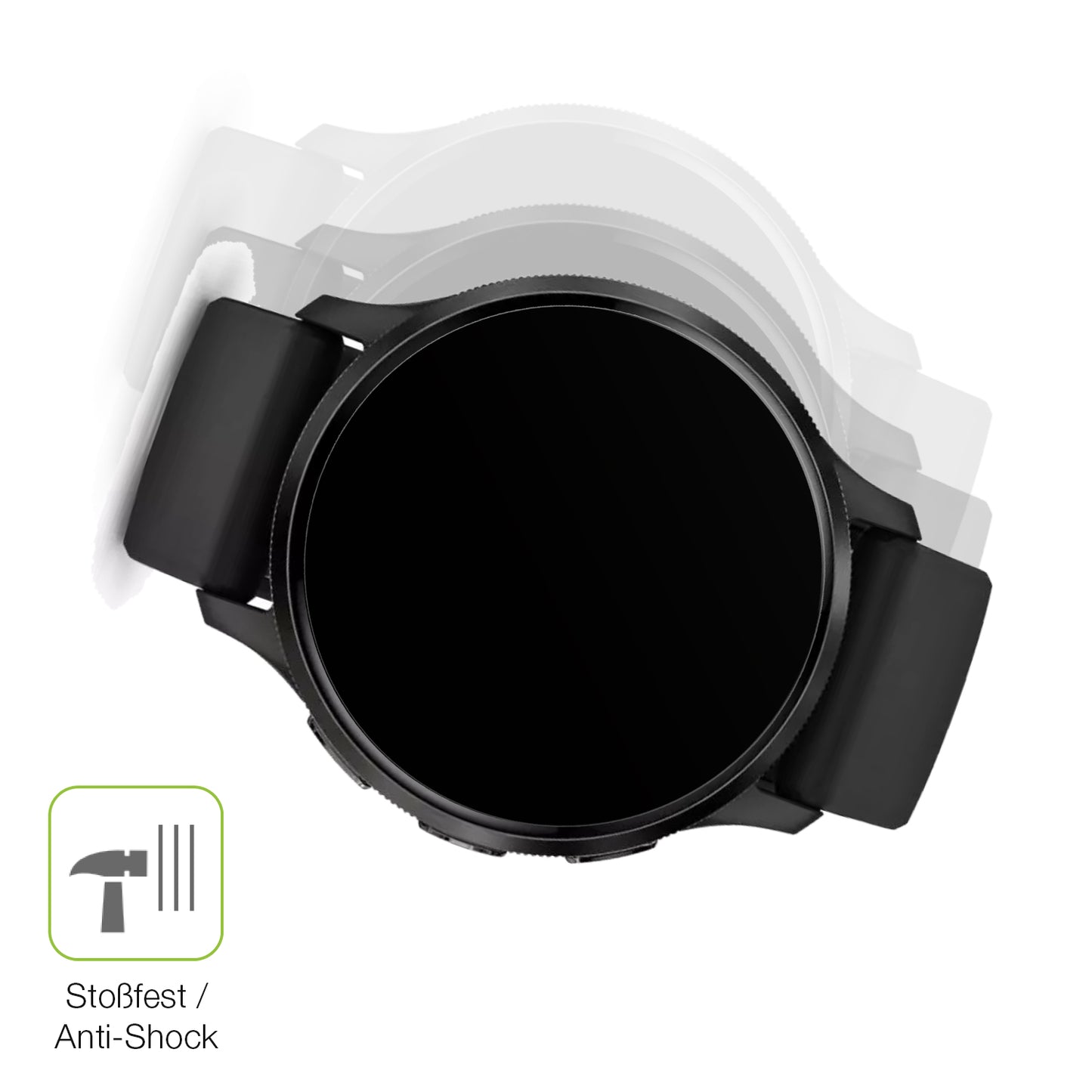 Schutz gegen Kratzer auf dem Garmin Venu 3s Glas durch Schlüssel, Stöße gegen die Tischkante oder Stürze