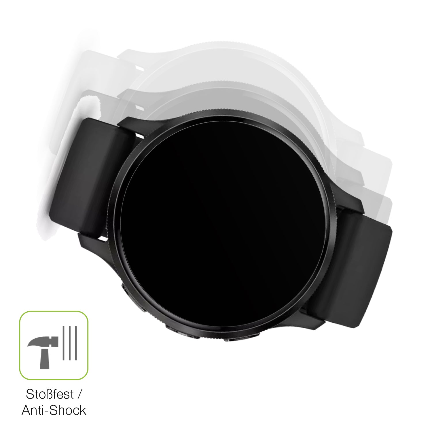 Schutz gegen Kratzer auf dem Garmin Venu 3s Glas durch Schlüssel, Stöße gegen die Tischkante oder Stürze