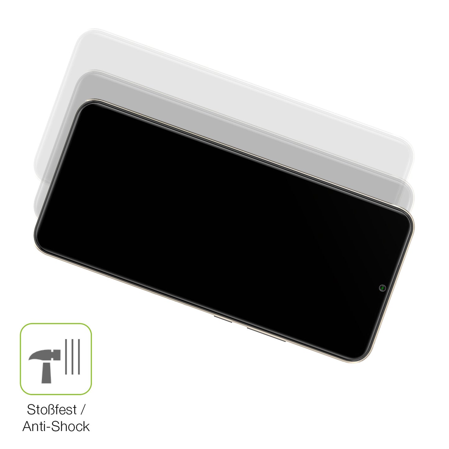 Schutz gegen Kratzer auf dem General Mobile GM22 Glas durch Schlüssel, Stöße gegen die Tischkante oder Stürze