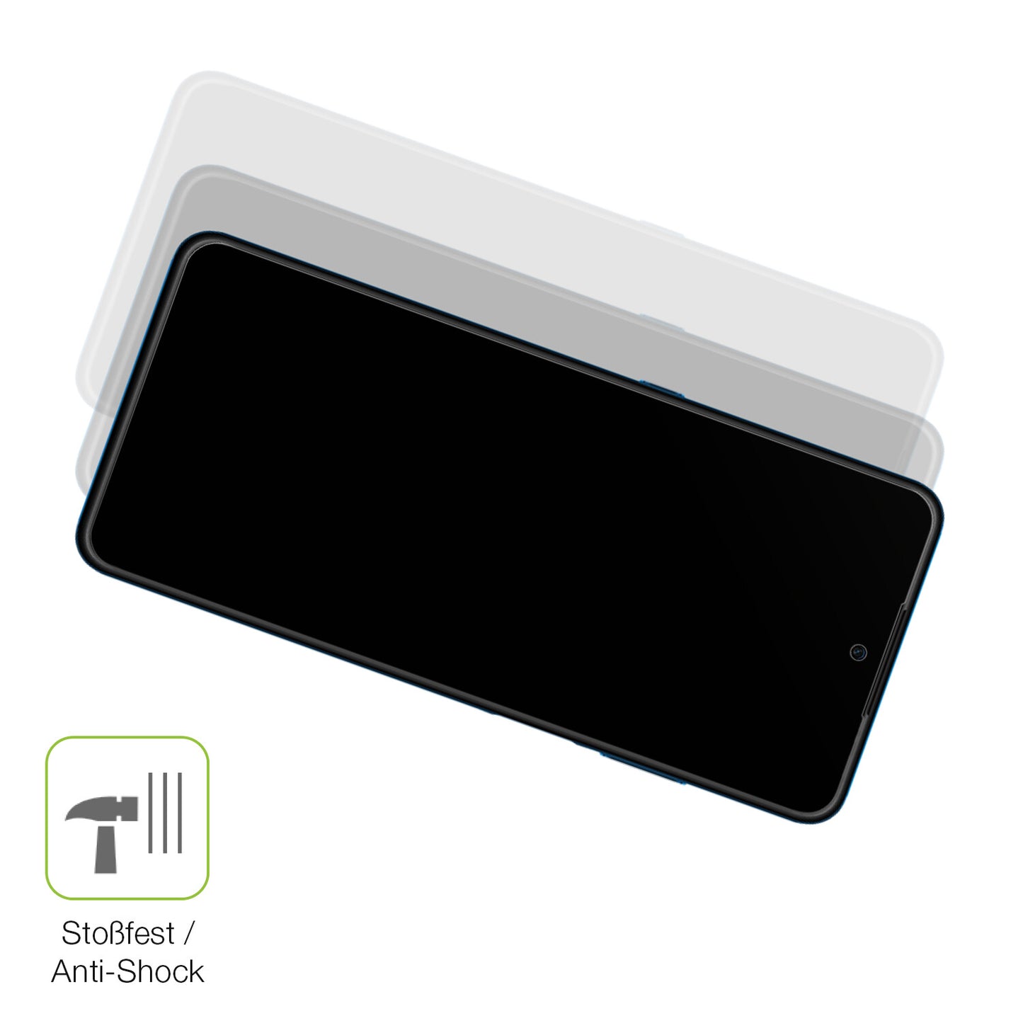Schutz gegen Kratzer auf dem Hisense Infinity H60 Lite Glas durch Schlüssel, Stöße gegen die Tischkante oder Stürze