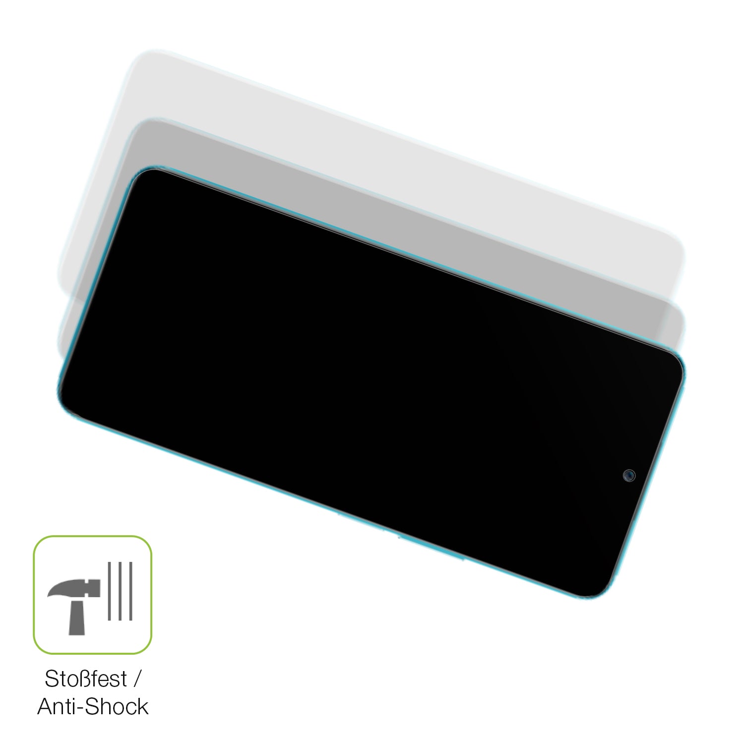 Schutz gegen Kratzer auf dem Honor 90 Glas durch Schlüssel, Stöße gegen die Tischkante oder Stürze