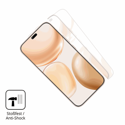 Schutz gegen Kratzer auf dem Honor Play 11 Plus Glas durch Schlüssel, Stöße gegen die Tischkante oder Stürze