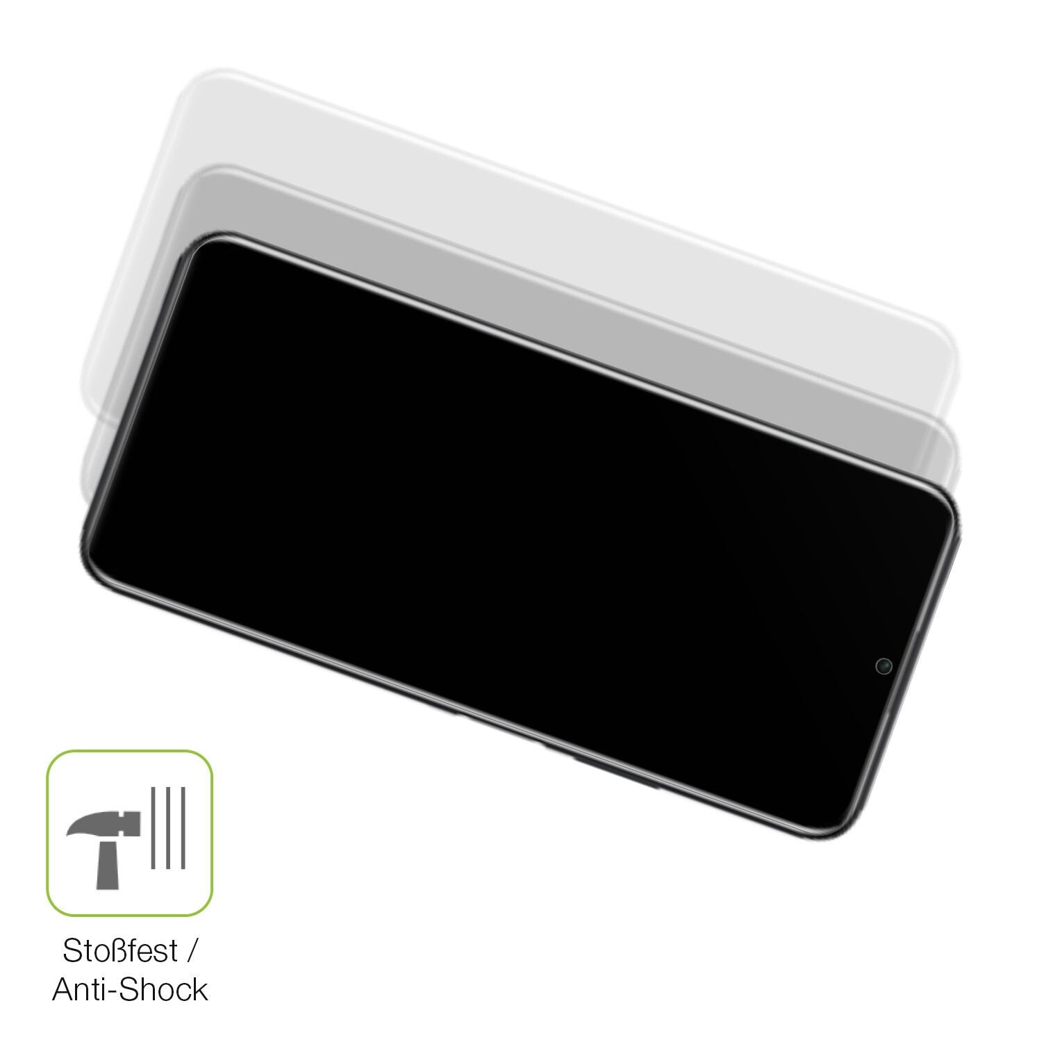 Schutz gegen Kratzer auf dem Honor Play 5T Pro Glas durch Schlüssel, Stöße gegen die Tischkante oder Stürze