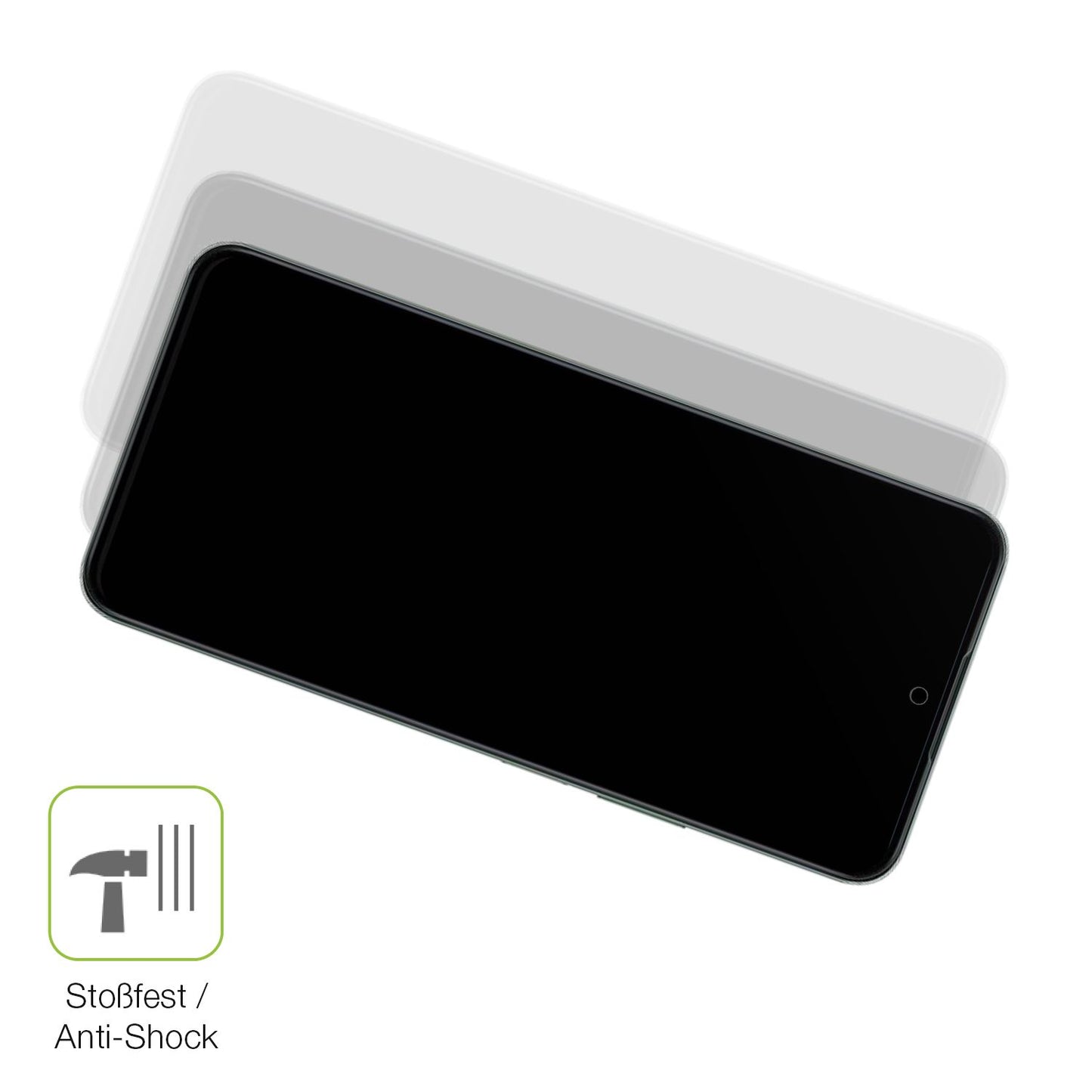 Schutz gegen Kratzer auf dem Honor Play 70 Plus Glas durch Schlüssel, Stöße gegen die Tischkante oder Stürze