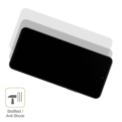 Schutz gegen Kratzer auf dem Honor Play 70 Plus Glas durch Schlüssel, Stöße gegen die Tischkante oder Stürze