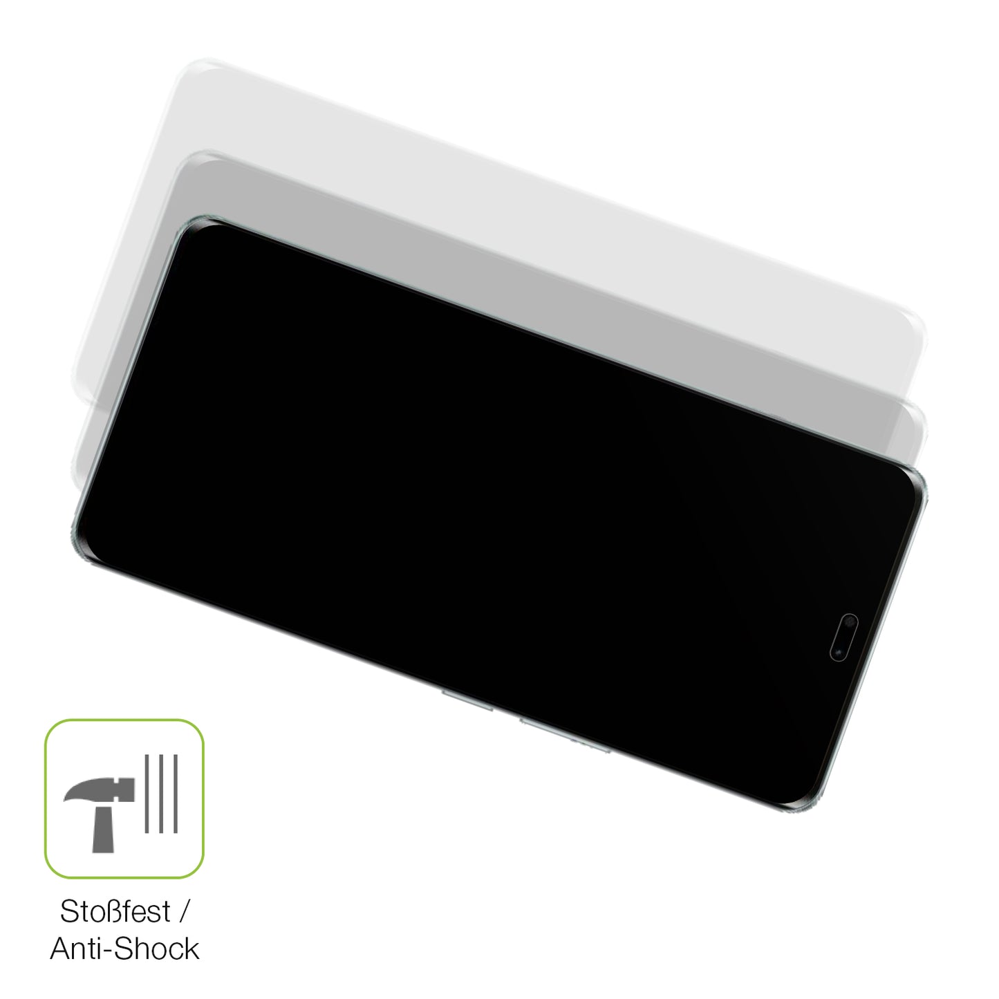Schutz gegen Kratzer auf dem Honor X60 Pro Glas durch Schlüssel, Stöße gegen die Tischkante oder Stürze