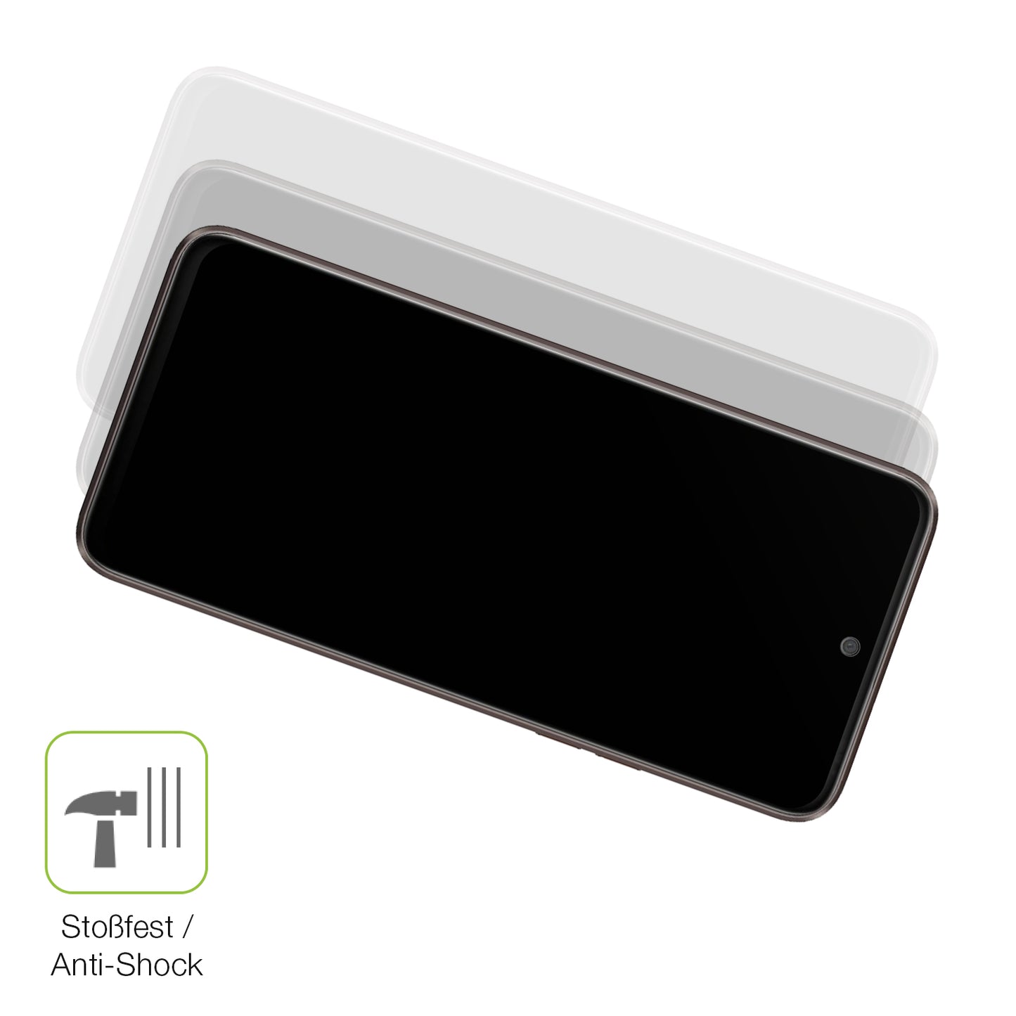 Schutz gegen Kratzer auf dem HTC U23 Pro Glas durch Schlüssel, Stöße gegen die Tischkante oder Stürze
