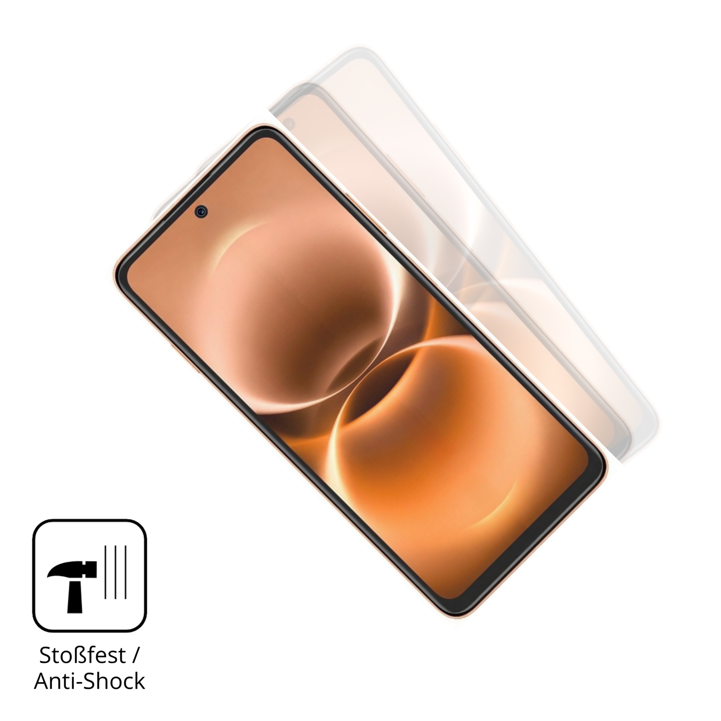 Schutz gegen Kratzer auf dem Huawei Enjoy 90m Plus Glas durch Schlüssel, Stöße gegen die Tischkante oder Stürze