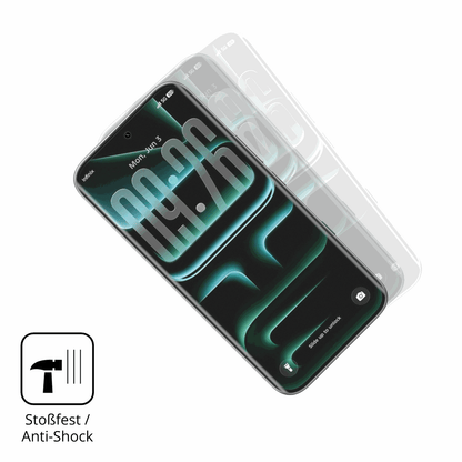 Schutz gegen Kratzer auf dem Infinix Note Edge Glas durch Schl�ssel, St��e gegen die Tischkante oder St�rze