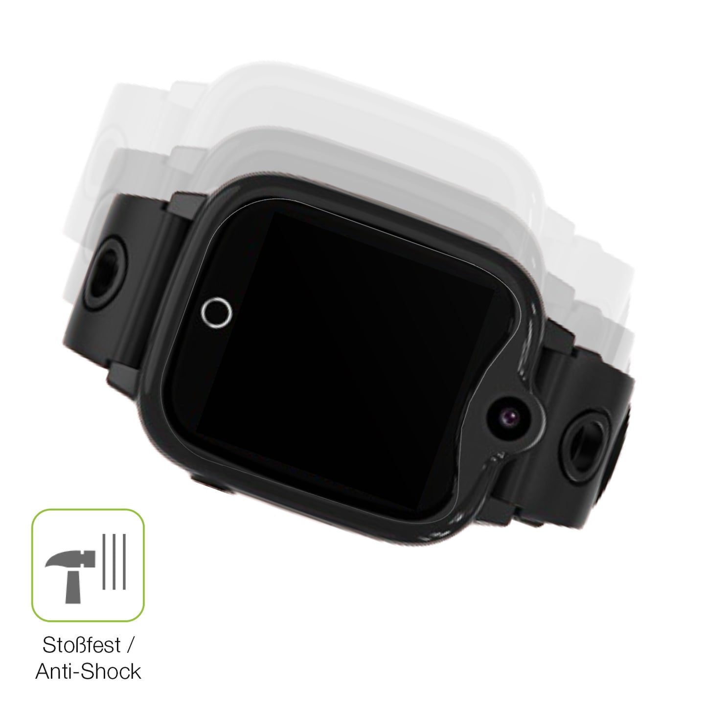 Schutz gegen Kratzer auf dem jiangshu Smartwatch Kinder 4G Glas durch Schlüssel, Stöße gegen die Tischkante oder Stürze
