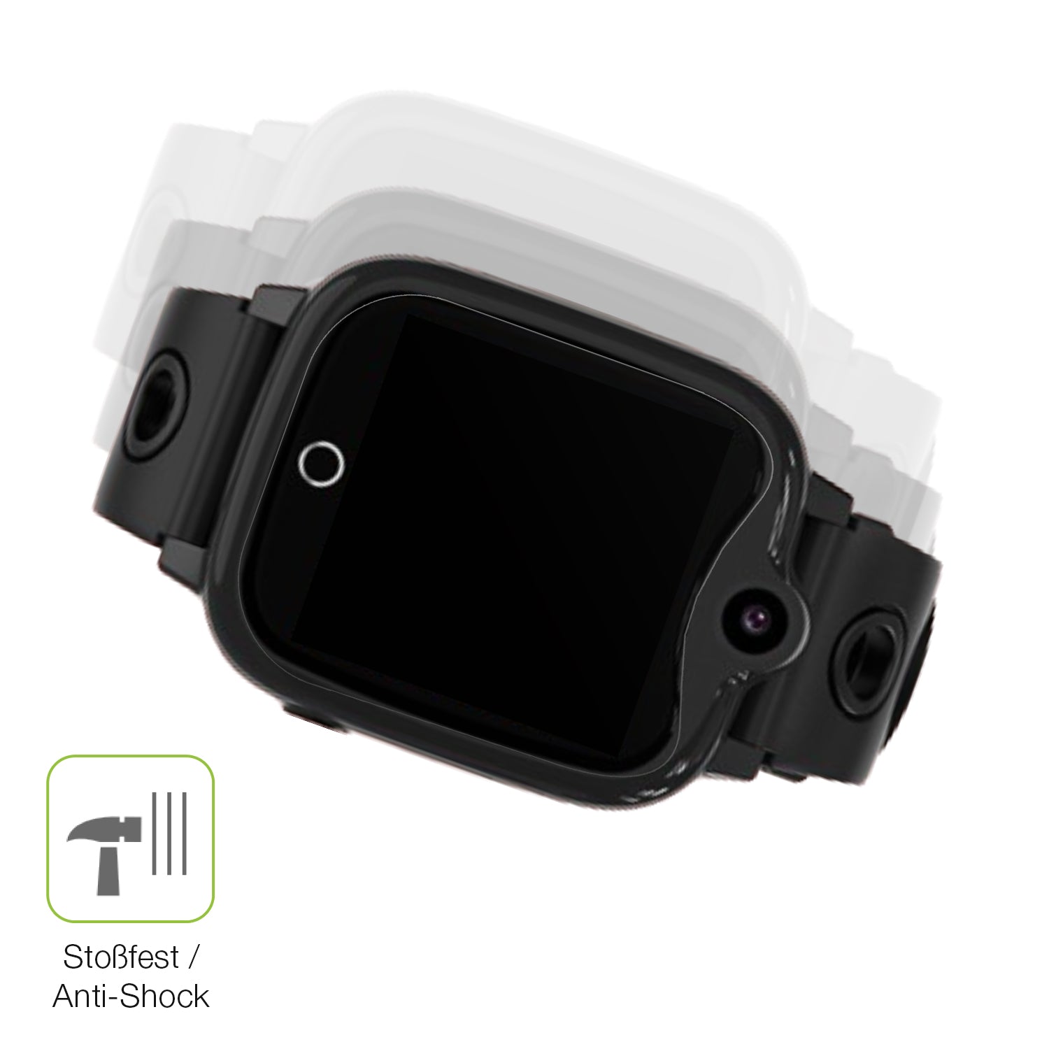 Schutz gegen Kratzer auf dem jiangshu Smartwatch Kinder 4G Glas durch Schlüssel, Stöße gegen die Tischkante oder Stürze