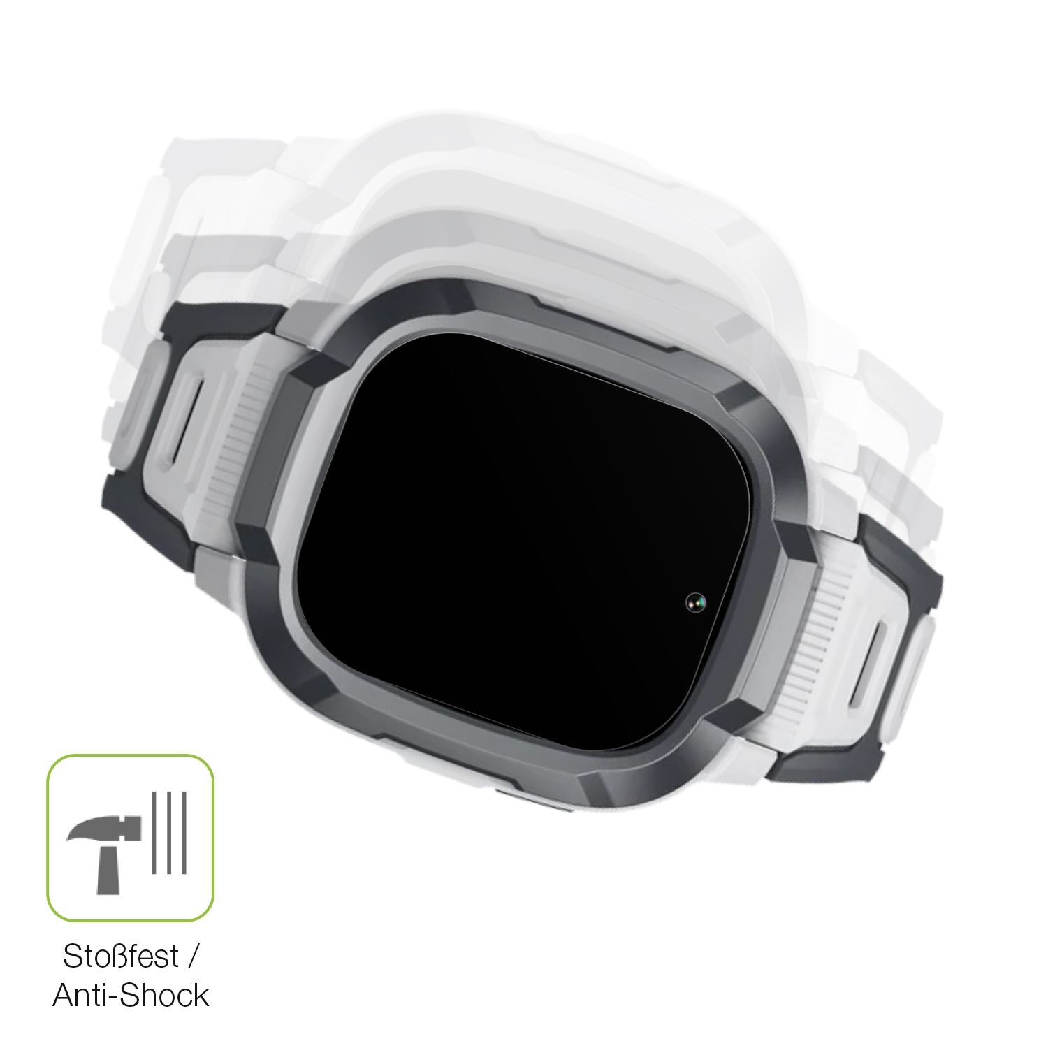 Schutz gegen Kratzer auf dem Mibro P6 Smartwatch 1.4 Zoll Glas durch Schlüssel, Stöße gegen die Tischkante oder Stürze