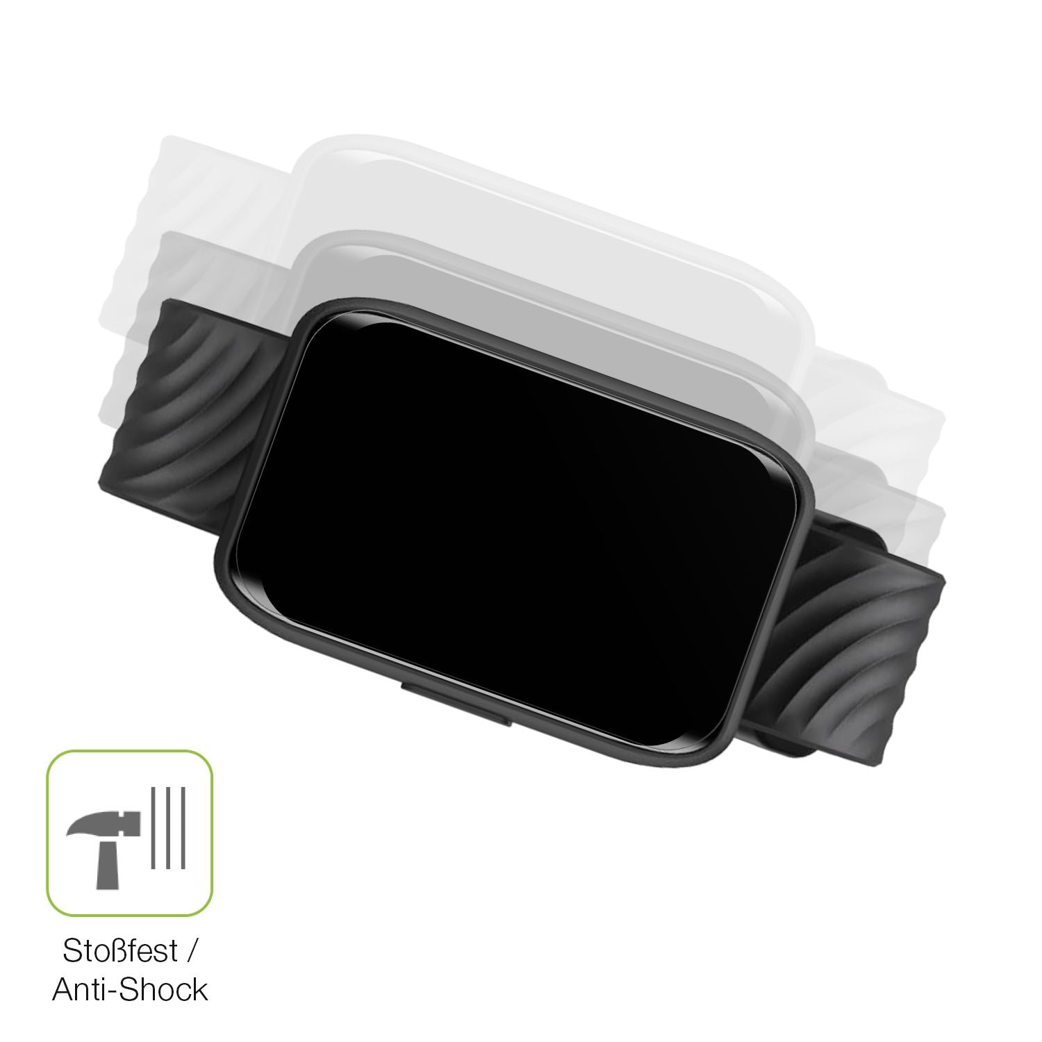 Schutz gegen Kratzer auf dem Motorola Moto Watch 40 Glas durch Schlüssel, Stöße gegen die Tischkante oder Stürze