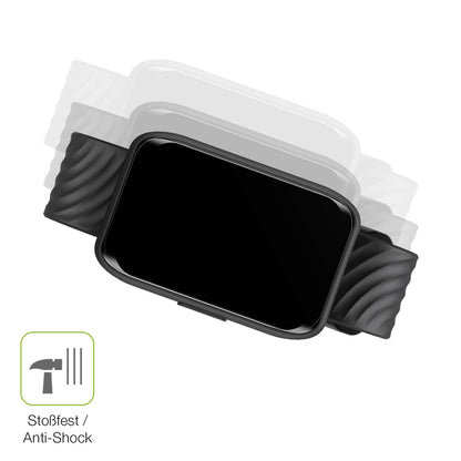 Schutz gegen Kratzer auf dem Motorola Moto Watch 40 Glas durch Schlüssel, Stöße gegen die Tischkante oder Stürze