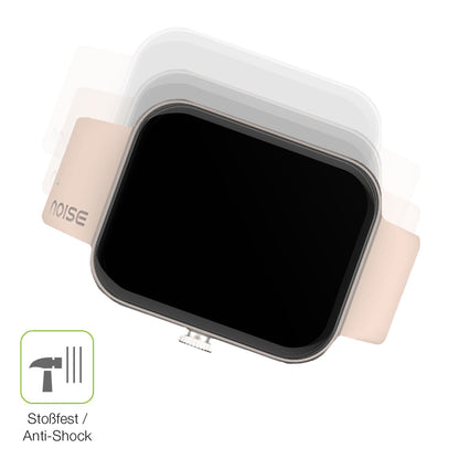 Schutz gegen Kratzer auf dem Noise Colorfit Pulse Grand Glas durch Schlüssel, Stöße gegen die Tischkante oder Stürze