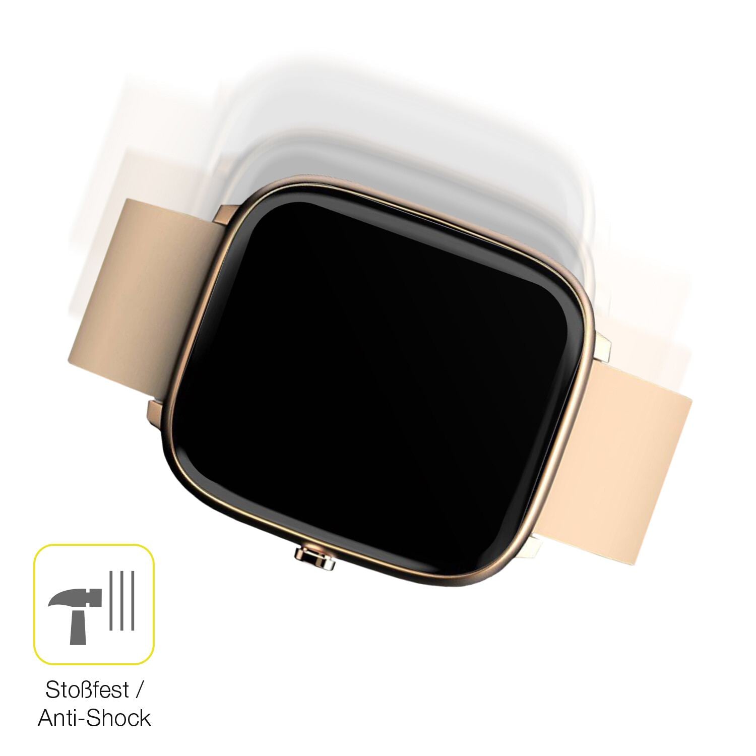 Schutz gegen Kratzer auf dem Noise Colorfit Qube O2 Glas durch Schlüssel, Stöße gegen die Tischkante oder Stürze