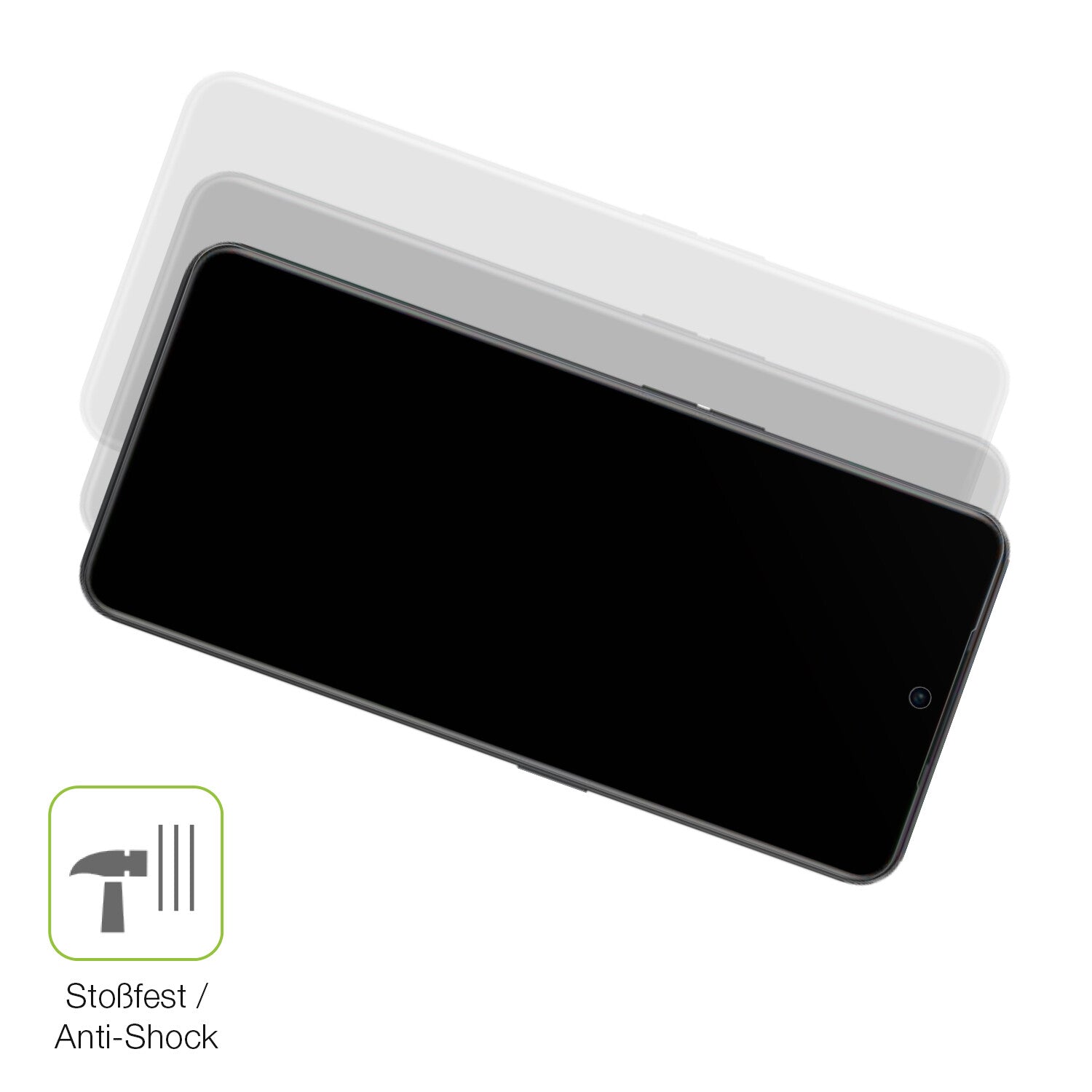 Schutz gegen Kratzer auf dem OnePlus Ace 2 Glas durch Schlüssel, Stöße gegen die Tischkante oder Stürze