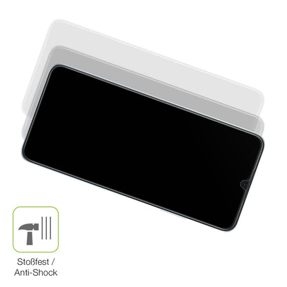 Schutz gegen Kratzer auf dem Oppo A17 Glas durch Schlüssel, Stöße gegen die Tischkante oder Stürze