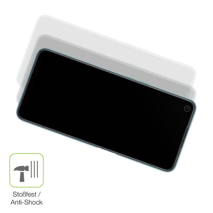 Schutz gegen Kratzer auf dem OPPO A96 Global Glas durch Schlüssel, Stöße gegen die Tischkante oder Stürze