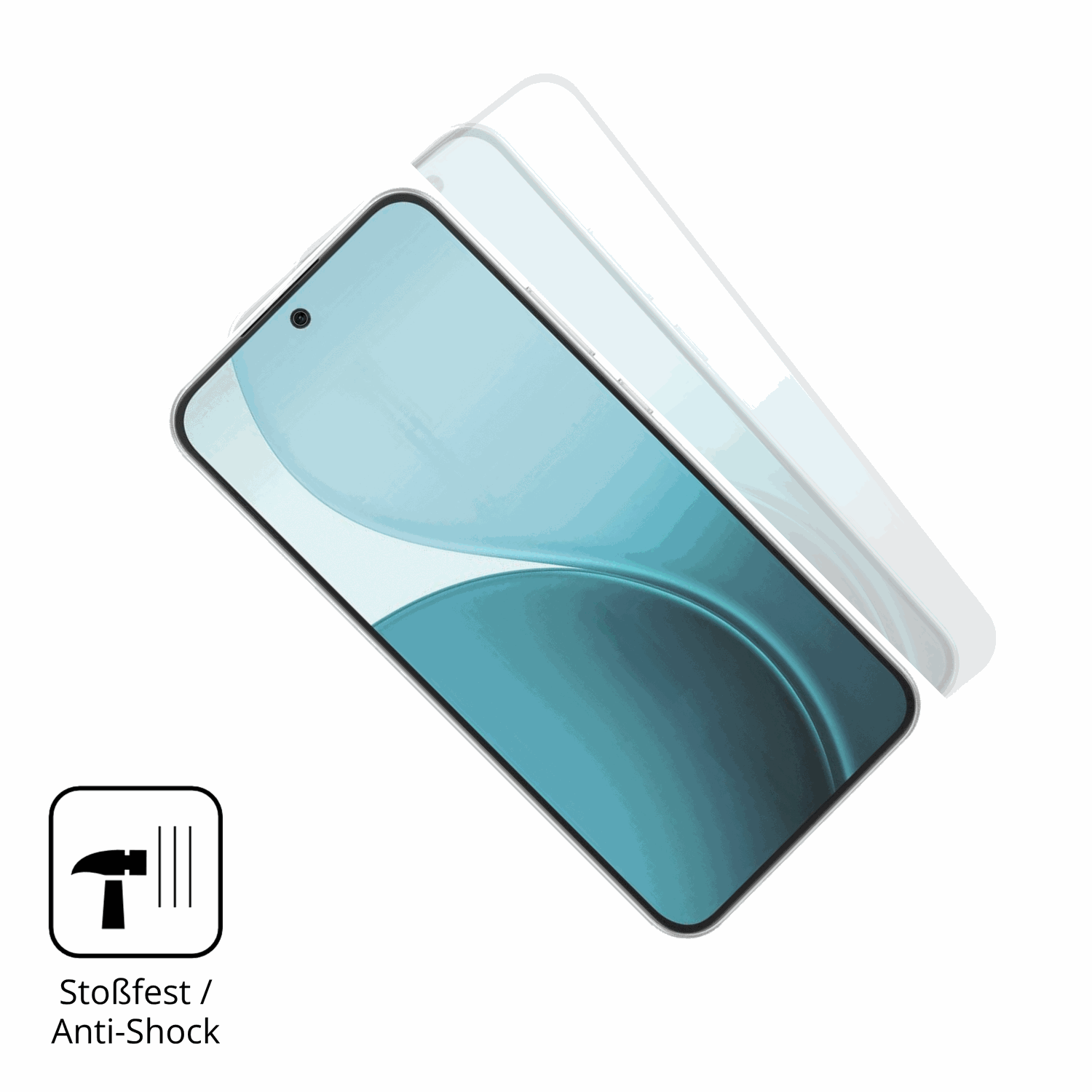 Schutz gegen Kratzer auf dem Oppo F33 5G Glas durch Schlüssel, Stöße gegen die Tischkante oder Stürze