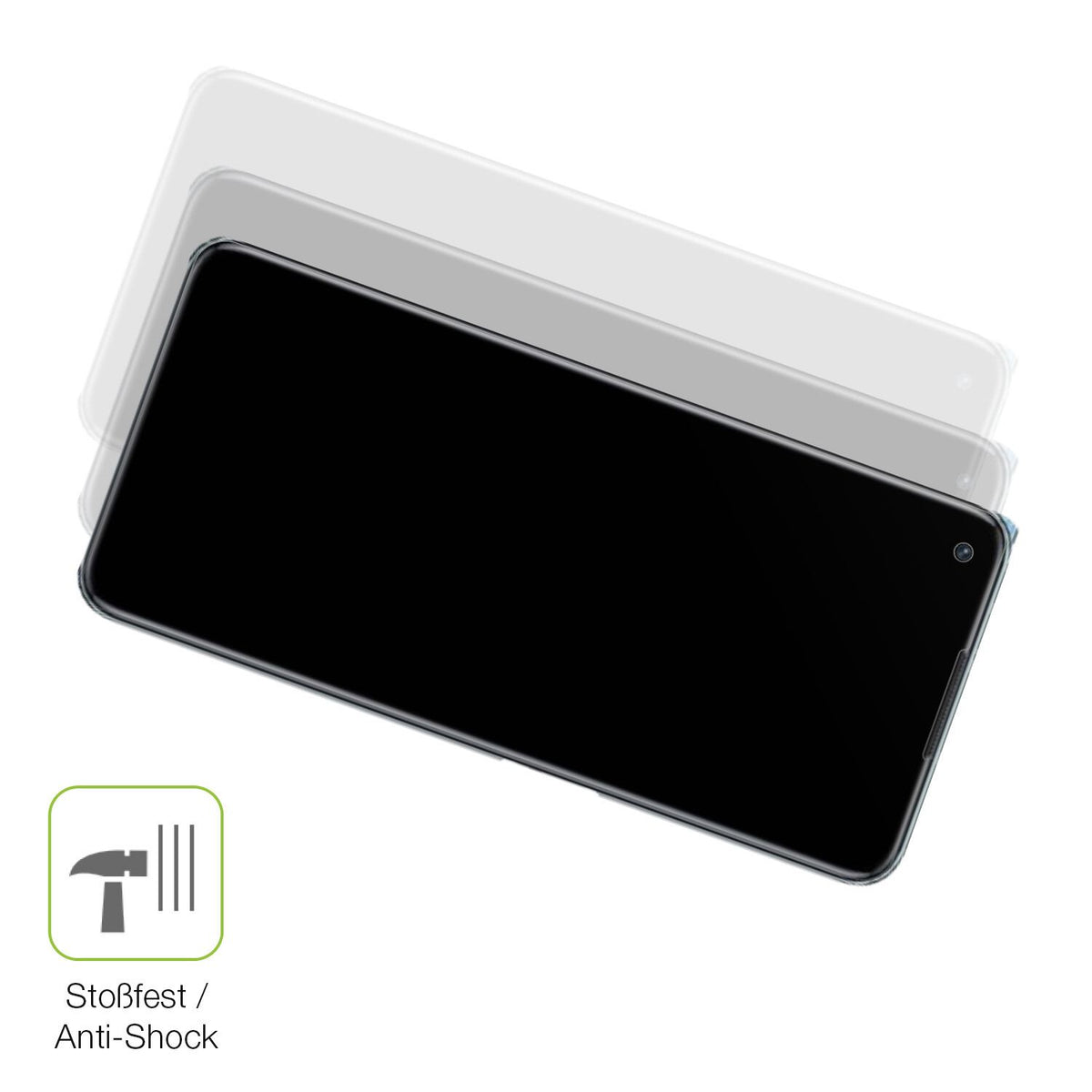 Schutz gegen Kratzer auf dem Oppo K10 5G Glas durch Schlüssel, Stöße gegen die Tischkante oder Stürze