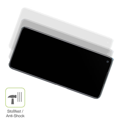 Schutz gegen Kratzer auf dem Oppo K10 5G Glas durch Schlüssel, Stöße gegen die Tischkante oder Stürze
